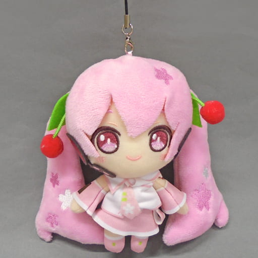 駿河屋 -<中古>桜ミク ノーマル ぬいぐるみマスコット 2020Ver. 「初音