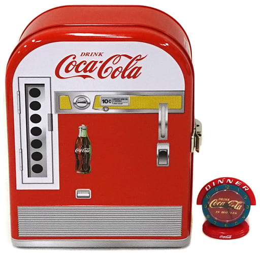 コカコーラ】120周年記念フィギュアBOX/ペンディングマシンCAN2点-