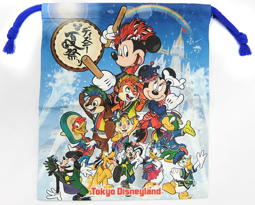 駿河屋 中古 集合 巾着 ディズニー夏祭り12 東京ディズニーランド限定 バック 袋類