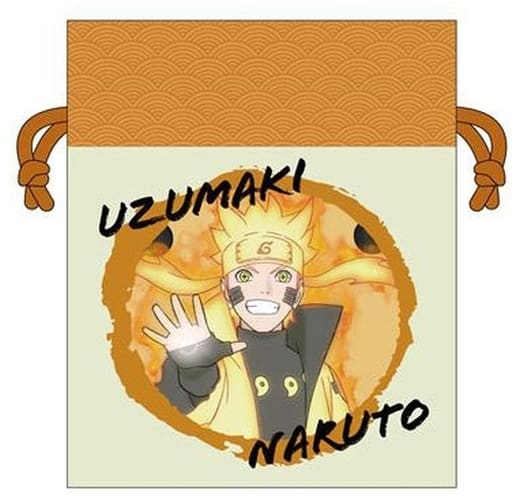 駿河屋 新品 中古 うずまきナルト 忍術ver 巾着 Naruto ナルト 疾風伝 バック 袋類