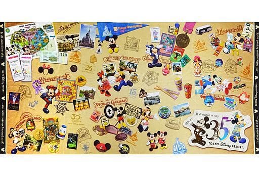 駿河屋 中古 集合 ワイドバスタオル 東京ディズニーリゾート35周年 Happiestcelebration 東京ディズニーリゾート限定 タオル 手ぬぐい