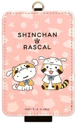 駿河屋 - 【買取】野原しんのすけ&ラスカル(ピンク) ICカードケース