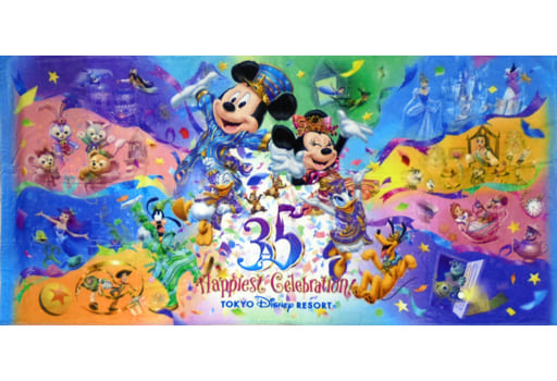 東京ディズニーランド 35周年 ヒストリーアートレジャーシート&バスタオル