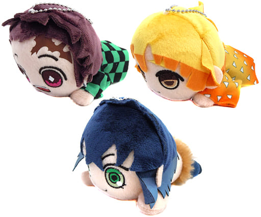 鬼滅の刃　chibiぬいぐるみ　寝そべりマスコット　茶々丸　セット