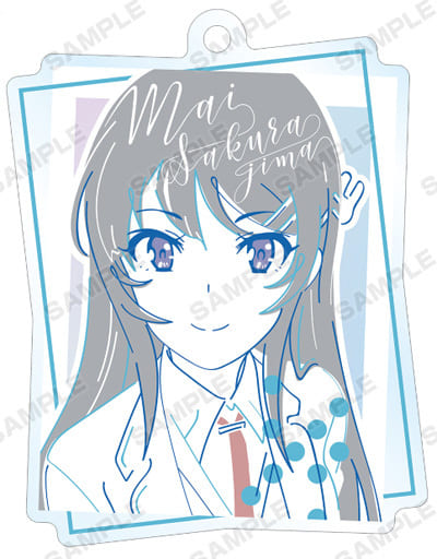 桜島麻衣 「青春ブタ野郎はバニーガール先輩の夢を見ない トレーディング lette-graph アクリルキーホルダー」