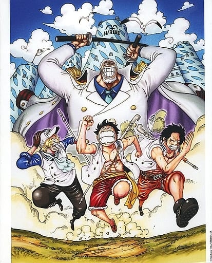 駿河屋 中古 ルフィとエースとサボが海軍 One Piece Magazine 夢の一枚 Vol 2 フルカラーアートボード ワンピース 小物