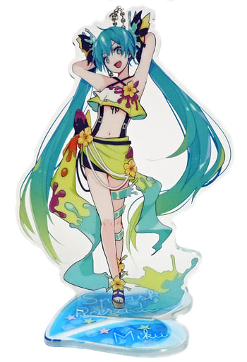 初音ミク(わな。Ver.) スタンド付ビッグクリアキーチェーン”初音ミク-スプラッシュパレード” 「VOCALOID」
