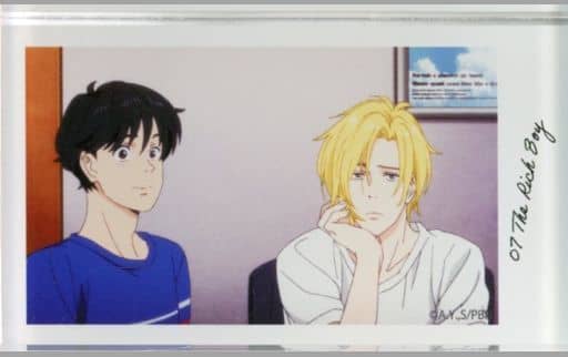 駿河屋 -<中古>英二＆アッシュ(頬杖) 「BANANA FISH アクリルブロック ...