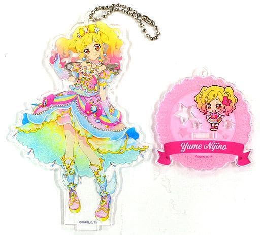 アイカツスターズ! 虹野ゆめ アクリルバッジスタンドキーホルダー