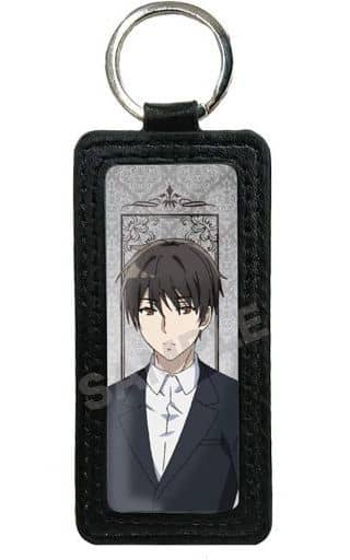 01.君塚君彦 レザーキーホルダー 「探偵はもう、死んでいる。」