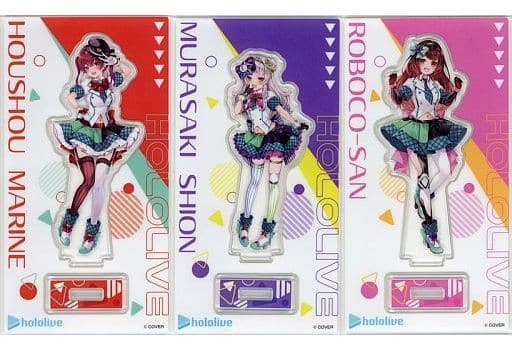 宝鐘マリン&紫咲シオン&ロボ子さん オリジナルアクリルスタンド3個セット(ホロマート衣装) 「バーチャルYouTuber ホロライブ×ファミリーマート 第5弾」 ファミペイWEB限定 宝鐘マリン&紫咲シオン&ロボ子さん オリジナルアクリルスタンド3個セット(ホロマート衣装) 「バーチャルYouTuber ホロライブ×ファミリーマート 第5弾」 ファミペイWEB限定