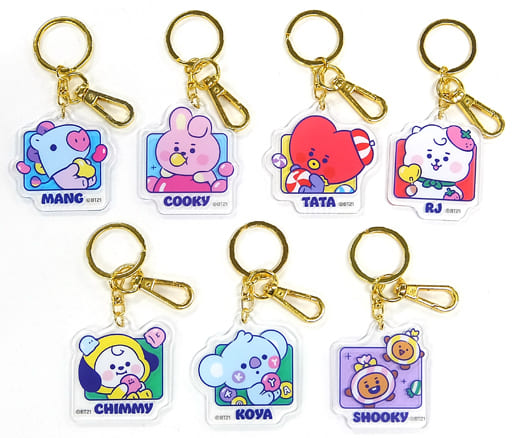 BT21 オリジナルアクリルキーホルダー ファミリーマート限定 コンプリート