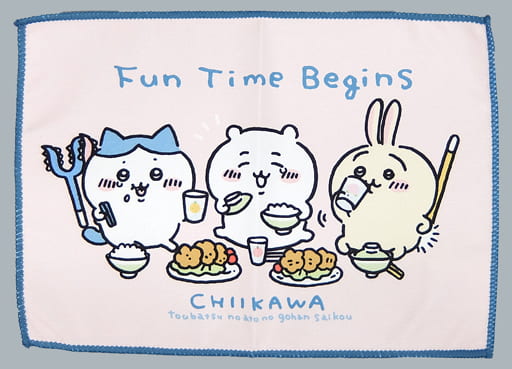 駿河屋 -<中古>ちいかわ&ハチワレ&うさぎ/食事 マルチクロス タオル