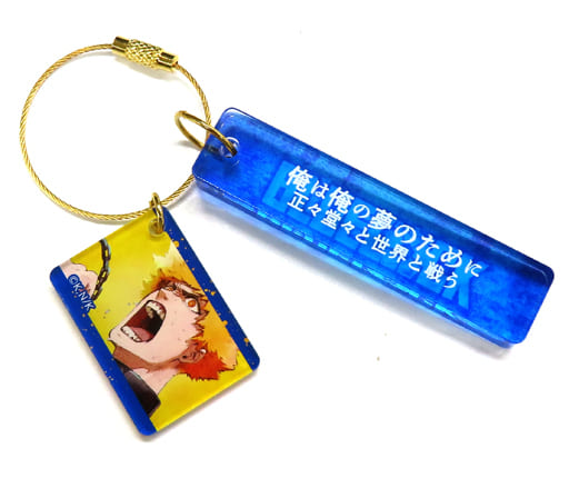駿河屋 -<中古>國神錬介 メモリアルプレートキーホルダー 「ブルー