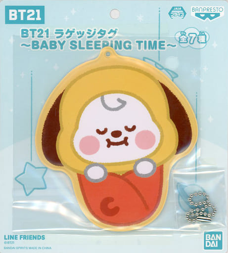 CHIMMY(ジミン) ラゲッジタグ～BABY SLEEPING TIME～ 「BT21」 セガ・ナムコ・タイトー・モーリ-ファンタジー・PALO限定