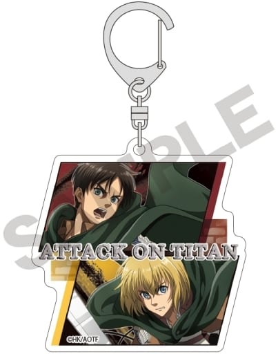 エレン＆アルミン 「進撃の巨人 トレーディングアクリルキーホルダー アクション」