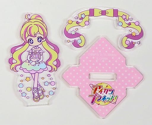 アイカツプラネット　ラバーストラップ　ゆらゆらアクリルスタンド