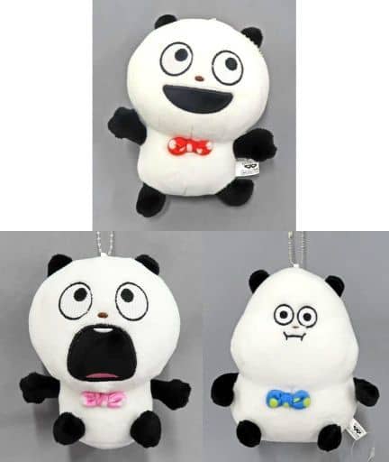 全3種セット カバンに付けられるぬいぐるみ～いろんなごきげんぱんだ～ 「にしむらゆうじ作品」