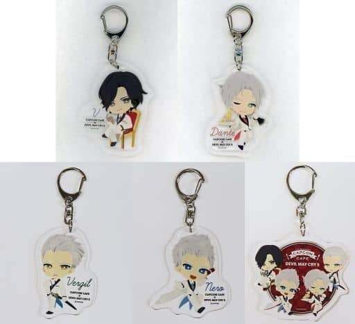 全5種セット 「CAPCOM CAFE×デビルメイクライ5 トレーディングアクリルキーホルダー」