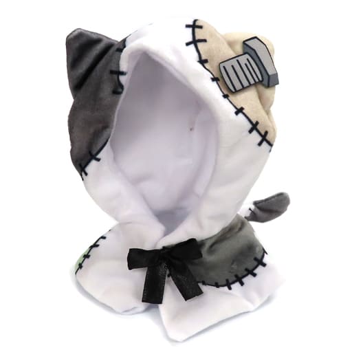モノクロゾンビねこ 「おおきい ねこさんたちのケープ ハッピーハロウィン」