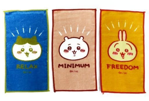 駿河屋 -<中古>ちいかわ&ハチワレ&うさぎ(ビビットカラー) 3枚タオル