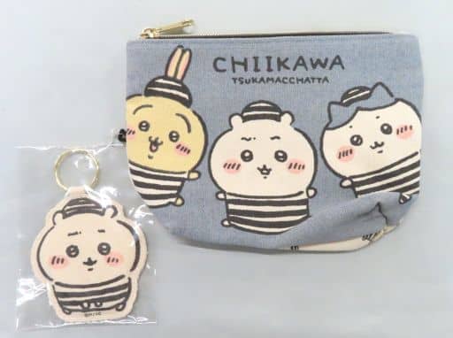 駿河屋 - 【買取】A.ちいかわ&ハチワレ&うさぎ(囚人服) チャーム付き