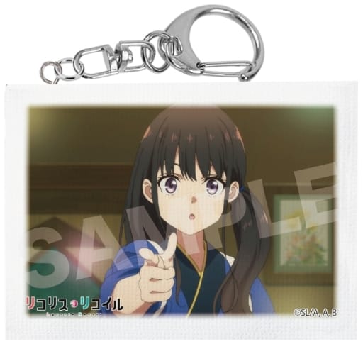 04.井ノ上たきな 「リコリス・リコイル ミニチュアキャンバスキーホルダー 第1弾」