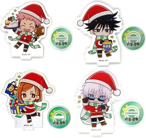 全4種セット 「呪術廻戦 じゅじゅしょっぷ in あべのキューズモール ミニキャラアクリルスタンド クリスマスVer.」 全4種セット 「呪術廻戦 じゅじゅしょっぷ in あべのキューズモール ミニキャラアクリルスタンド クリスマスVer.」