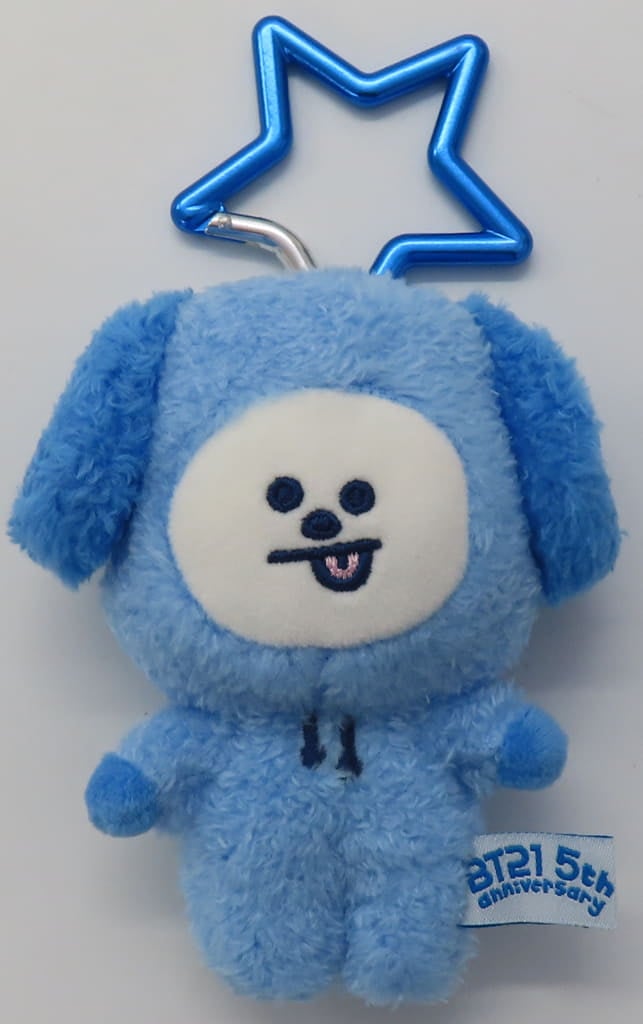 CHIMMY(ジミン) BT21 5周年記念 レインボーカラーマスコット ブルー 「BT21 5th Anniversary Fair -by VILLAGE VANGUARD-」