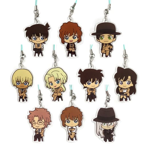 全10種セット アクリルストラップ 「セガ ラッキーくじ 名探偵コナン Trad style collection」 J賞 全10種セット アクリルストラップ 「セガ ラッキーくじ 名探偵コナン Trad style collection」 J賞