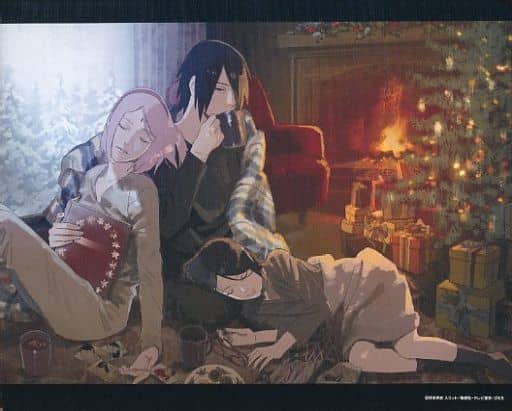 NARUTO BORUTO ポストカード うちは家のクリスマス 5枚セット