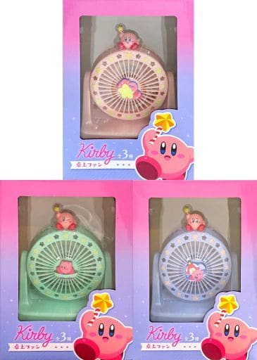 駿河屋 -<中古>全3種セット 卓上ファン 「星のカービィ」(その他)