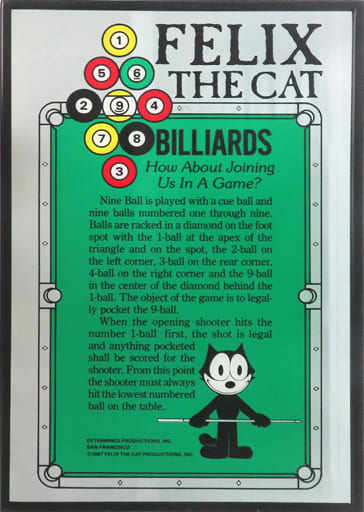 駿河屋 -<中古>フィリックス(ビリヤード) パブミラー 「FELIX THE CAT 駿河屋 -<中古>フィリックス(ビリヤード) パブミラー 「FELIX THE CAT