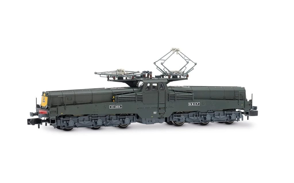 1/160 SNCF、electric locomotive CC 14014 in green/yellow livery、ep. IV [HN2584]