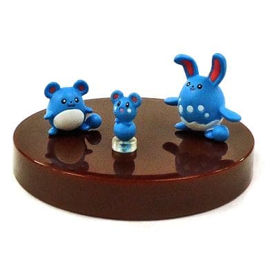 駿河屋 中古 ルリリ マリル マリルリ ポケットモンスター 立体ポケモン図鑑 第4集 トレーディングフィギュア