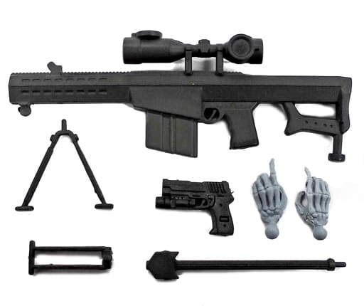 駿河屋 買取 5 セミオートマチック対物ライフル バレット M M107 カプセルqミュージアム 戦え ドクロマン タクティカルアームズ Devgru トレーディングフィギュア