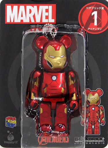 駿河屋 -<中古>BE@RBRICK -ベアブリック- 1.アイアンマン 「Happyくじ 駿河屋 -<中古>BE@RBRICK -ベアブリック- 1.アイアンマン 「Happyくじ