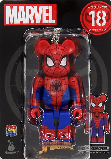 駿河屋 -<中古>BE@RBRICK -ベアブリック- 18.スパイダーマン 「Happy 駿河屋 -<中古>BE@RBRICK -ベアブリック- 18.スパイダーマン 「Happy