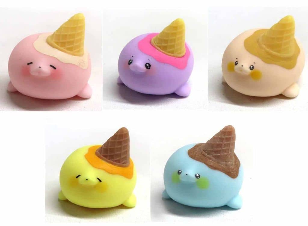全5種セット 「ぷにゅ!やわっ!アイスあざらしマスコット とけちゃった～!」