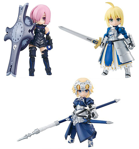 駿河屋 中古 全3種セット デスクトップアーミー Fate Grand Order トレーディングフィギュア