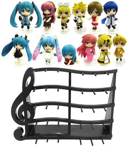 全12種セット+五線譜ディスプレイ台座(ブラックVer.) 「ねんどろいどぷち 初音ミク セレクション」 全12種セット+五線譜ディスプレイ台座(ブラックVer.) 「ねんどろいどぷち 初音ミク セレクション」