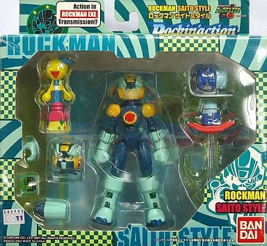 駿河屋 中古 ロックマン サイトスタイル バトルネットワーク ロックマンエグゼ ロッキンアクション フィギュア