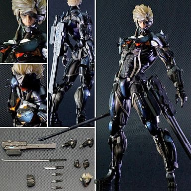 駿河屋 新品 中古 Play Arts改 雷電 Metal Gear Rising Revengeance アクションフィギュア フィギュア