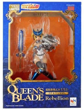 駿河屋 中古 エクセレントモデルlimited 超振動戦乙女 ミリム 2pカラーver クイーンズブレイド リベリオン メガトレショップ限定 フィギュア