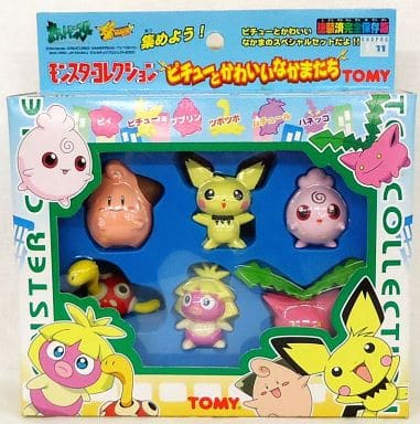 駿河屋 中古 モンスターコレクション ピチューとかわいいなかまたち 6体セット ポケットモンスター フィギュア