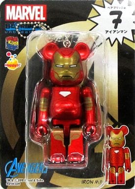 駿河屋 -<中古>BE@RBRICK -ベアブリック- 7.アイアンマン 「Happyくじ 駿河屋 -<中古>BE@RBRICK -ベアブリック- 7.アイアンマン 「Happyくじ