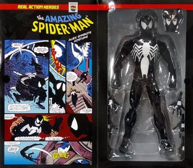 【美品】メディコムトイ　ブラックスパイダーマン　可動式フィギュア