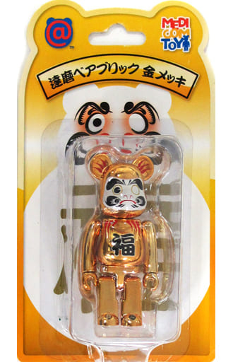 MEDICOMTOYソラマチソラマチ限定BE@RBRICK 達磨合格金メッキ 弐100%&400%2体セット