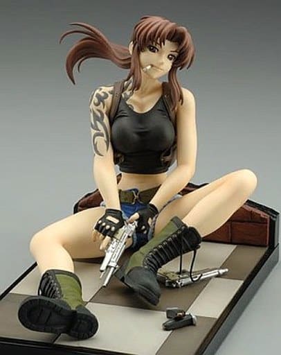 駿河屋 中古 タバコ欠品 ランクb Revy レヴィ ブラックラグーン 1 6 コールドキャスト製塗装済完成品 フィギュア