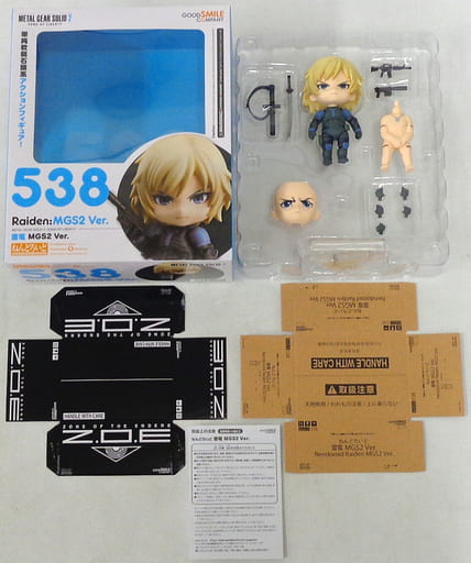 駿河屋 中古 特典付き ねんどろいど 雷電 Mgs2ver Metal Gear Solid 2 Sons Of Liberty メタルギアソリッド2 サンズ オブ リバティ Amazon Co Jp限定 フィギュア